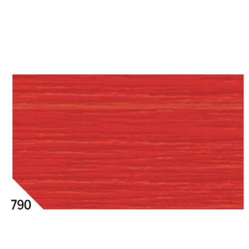 10RT CARTA CRESPA ROSSO CILIEGIA 790 (50X250CM 48gr/m2 Rex Sadoch